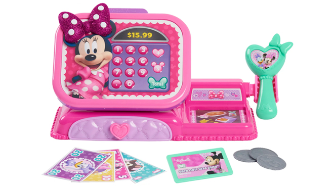 Complete Set of Disney Junior Minnie Mouse Bowtique Cash Register