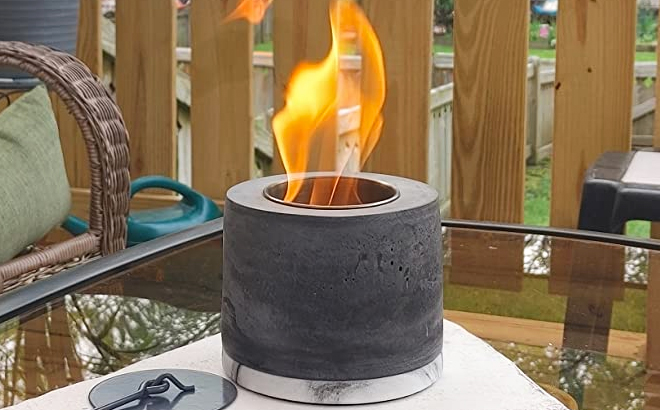 Concrete Tabletop Fire Pit