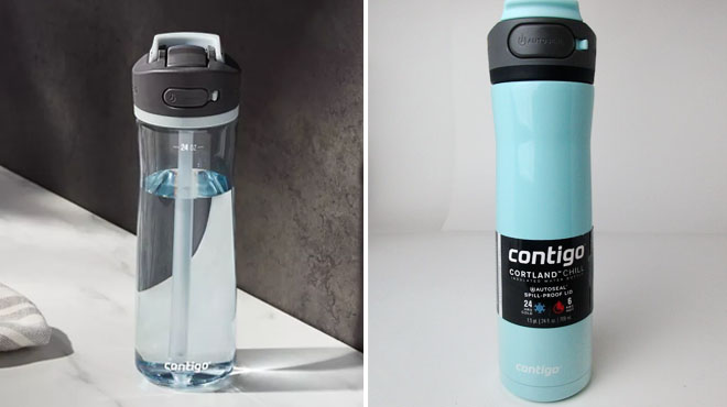 Contigo 24 oz Ashland AutoSpout Tritan Water Bottle and Contigo Cortland Water Bottle