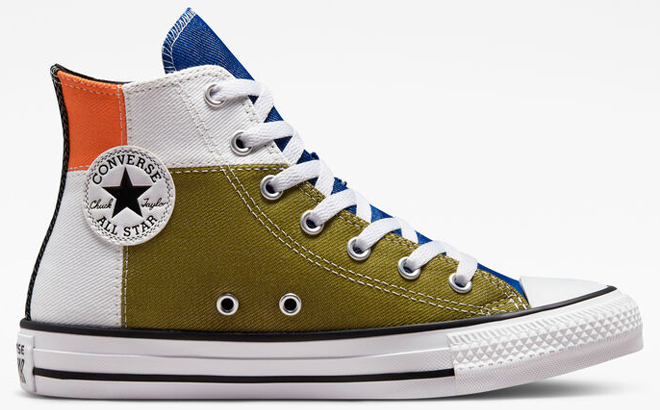 Converse Kids Chuck Taylor All Star Split Panel Twill High Top Shoes