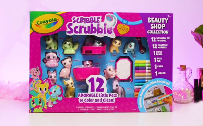 Crayola Scribble Scrubbie Playset on Table