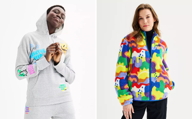 Crayola x Kohls Fleece Hoodie and Fleece Jacket