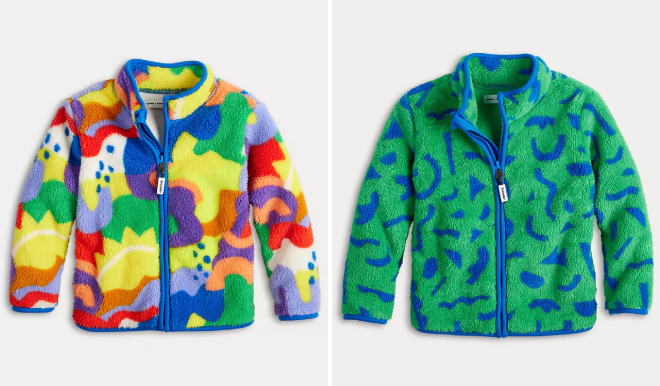 Crayola x Kohls Toddler Full Zip Fleece Jacket