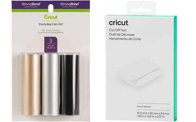 Cricut Everyday Iron On Mini Classics Sampler and Cutoff Tool