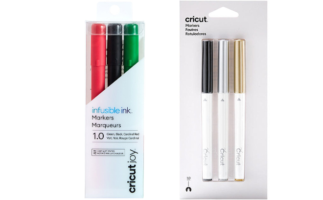 Cricut Joy 3 Count Infusable Ink Markers and 3 Count Markers Precious Metals