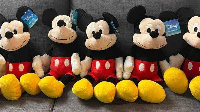 Disney Mickey Mouse 19 Inch Plush Toys on the Sofa