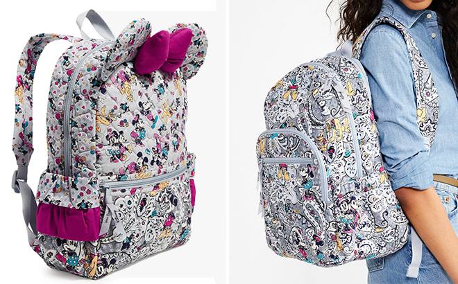 Disney Minnie Mouse Backpack and Disney Campus Backpack