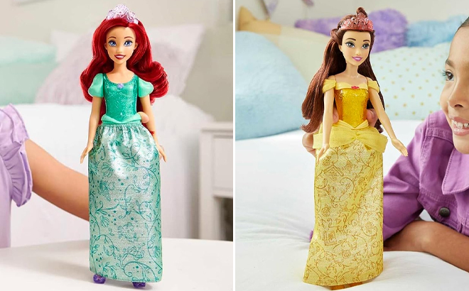 Disney Princess Ariel and Belle Dolls