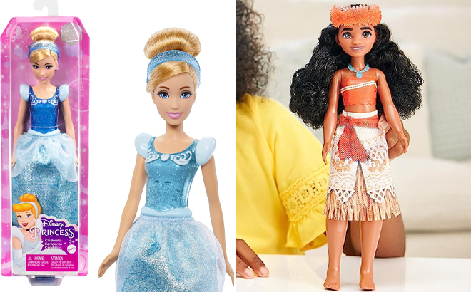 Disney Princess Cinderella and Moana Dolls