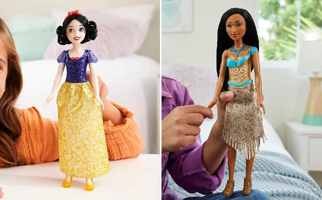 Disney Princess Snow White and Pocahontas Dolls