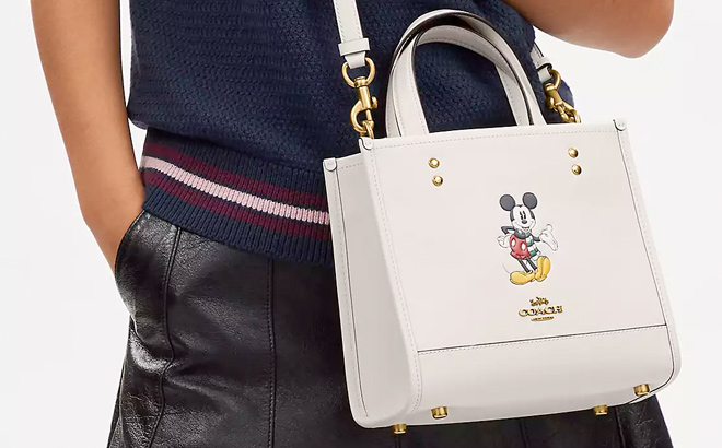 Disney X Coach Dempsey Tote 22 With Mickey Mouse