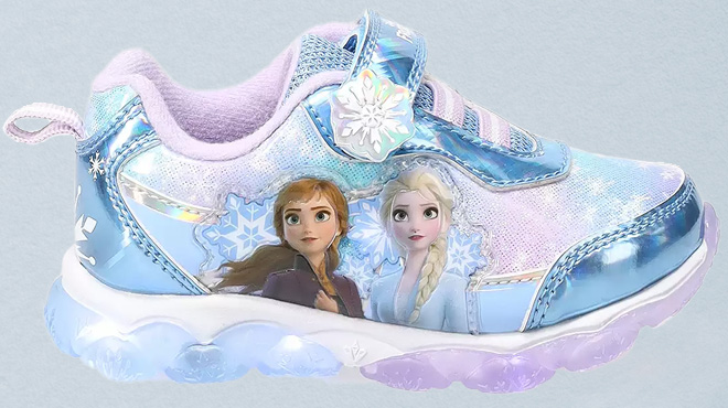 Disneys Frozen 2 Anna and Elsa Toddler Girls Light Up Shoes