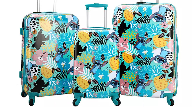 Disneys Lilo and Stitch 3 Piece Luggage Set