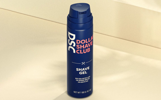 Dollar Shave Club on Beige Windowsill