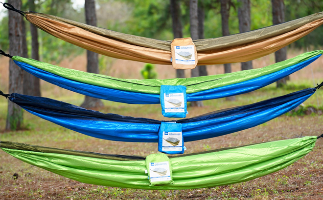 Four Bliss Hammocks Portable Travel Camping Hammocks in Different Colors