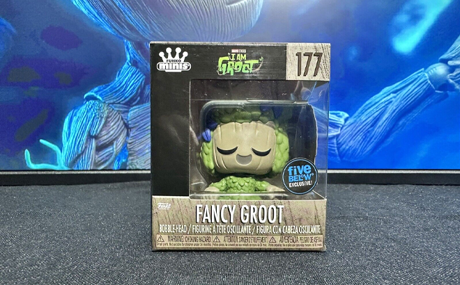 Funko Marvel Groot on a Box