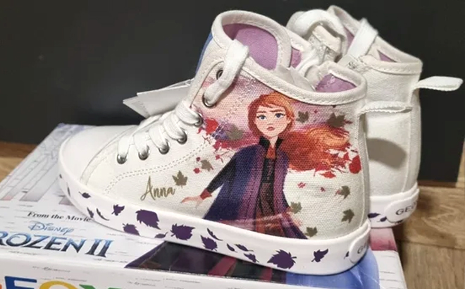 Geox Disney Frozen 2 Girls Ciak High Top Sneakers