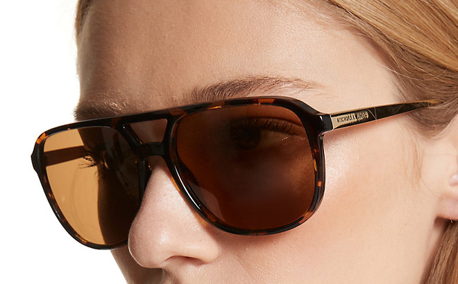 Girl Wearing Michael Kors Perry Street Sunglasses