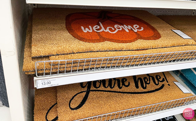 Halloween Dorrmats on the Shelves at Target