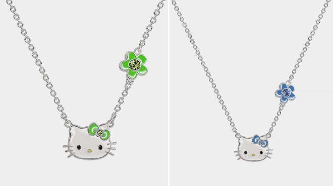 Hello Kitty Crystal Birthstone Necklaces