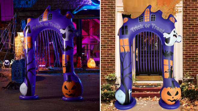 Inflatable 7 Feet Haunted Arch Halloween Decor