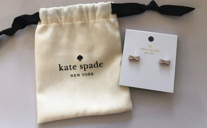 Kate Spade Ready Set Bow Pave Bow Studs