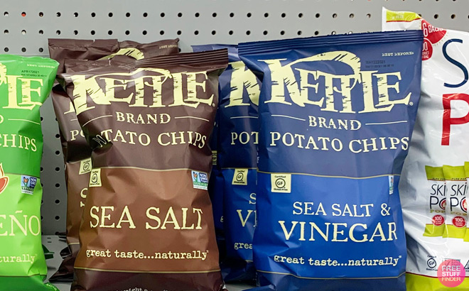 Kettle Brand Potato Chips on a Shelf