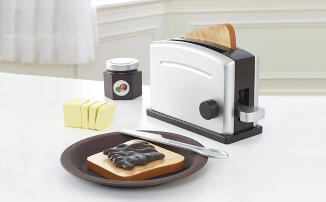 KidKraft Espresso Toaster Play Set in color Espresso