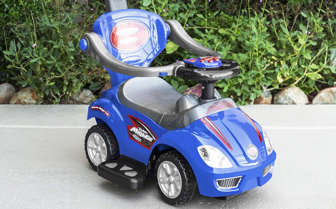 Kids 3 in 1 Push and Pedal Car