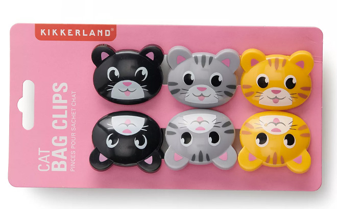 Kikkerland Cat Bag Clips