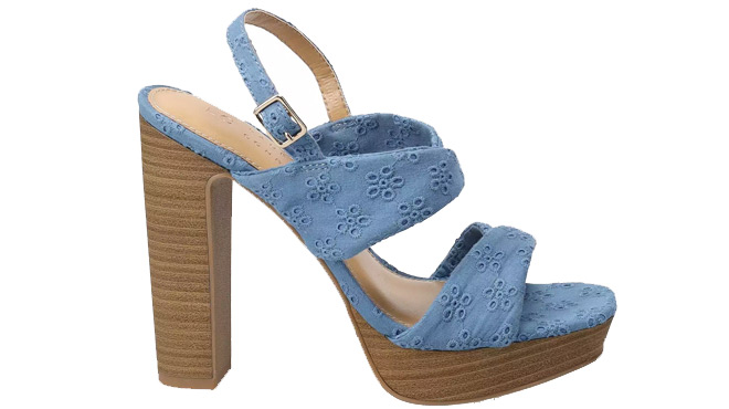 LC Lauren Conrad Eloisee Womens Platform Sandals