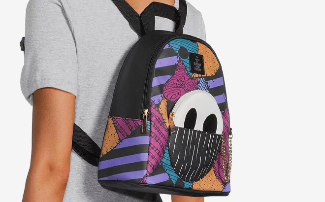 Lady with Disney Nightmare Before Christmas Mini Backpack