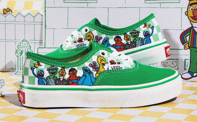 Little Kids VANS x Sesame Street Aythentic Casual Shoes 3