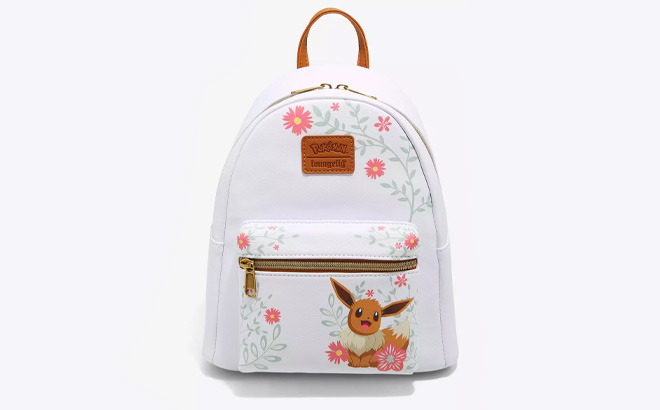 Loungefly Pokemon Mini Backpack on a Cream Background