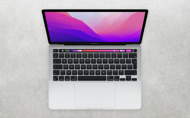 Mac Book Pro in the Light Gray Background