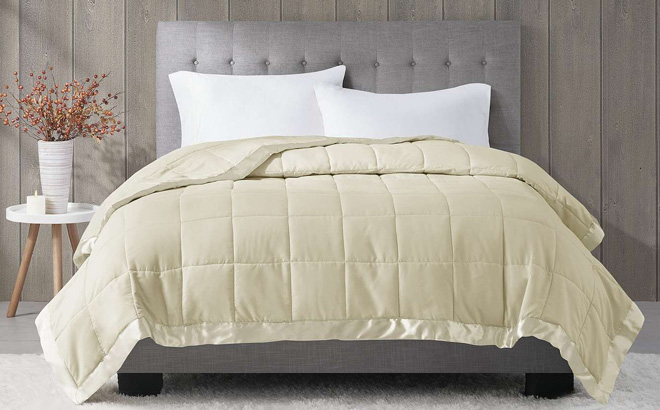 Madison Park Down Alternative Blanket Cream Color