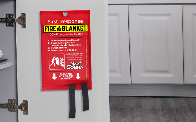 Mart Cobra Emergency Fire Blanket at the Kitchen