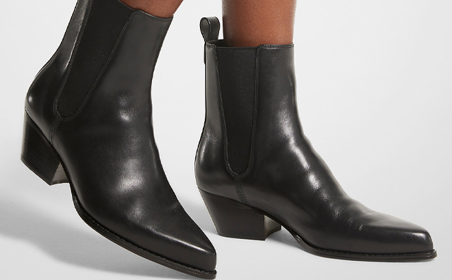 Michael Kors Kinlee Leather Ankle Boots