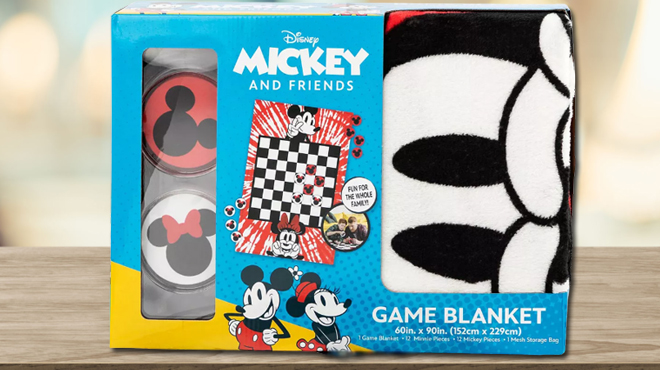 Mickey vs Minnie Checkers Blanket