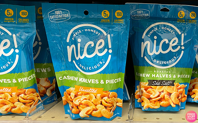 Nice Cashew Halves and Pieces at Store