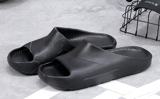 Nike Jordan Post Mens Slides in Black Color