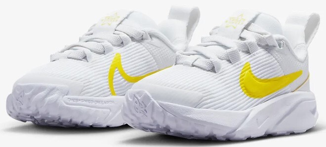 Nike Star Runner 4 Toddler Shoes in Summit White Color