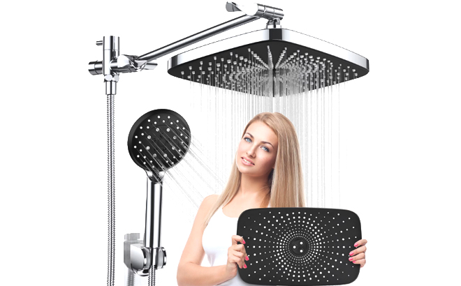 Ophanie Shower Head with Handheld and Hose