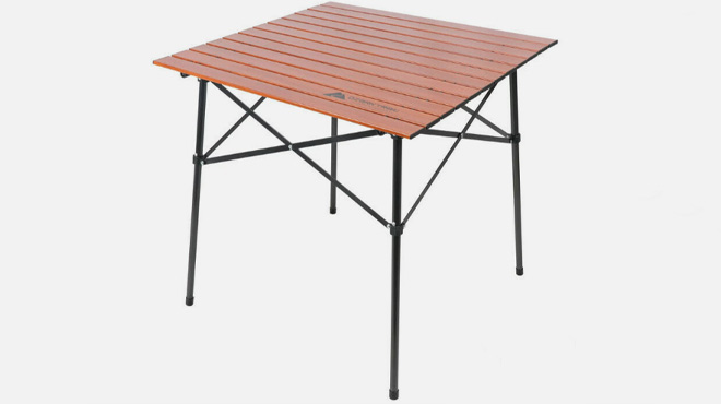 Ozark Trail Square Folding Aluminum Roll Top Camp Table