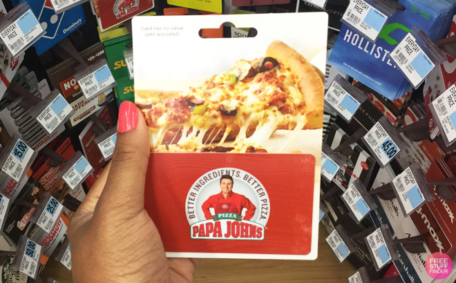 Papa Johns 25 Gift Card 4 Count