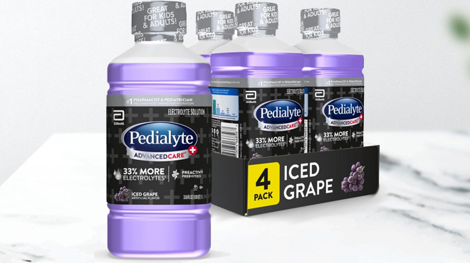 Pedialyte AdvancedCare Pedialyte AdvancedCare Plus Electrolyte Drink Iced Grape