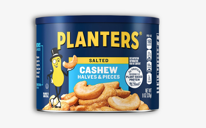 Planters Salted Cashew Halves Pieces