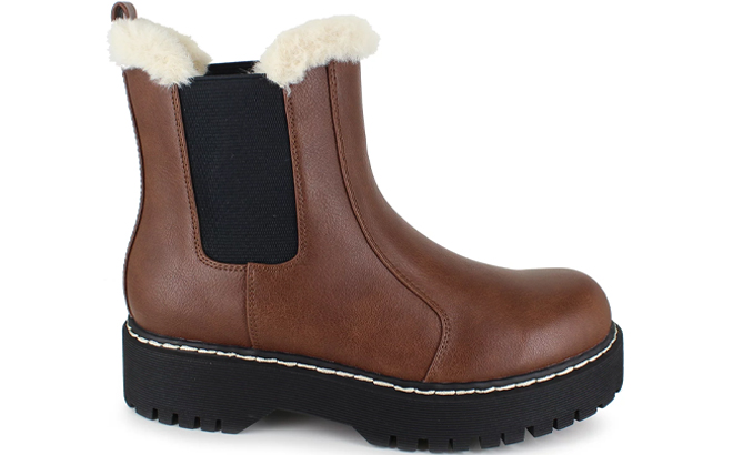 Portland Boot Company Faux Fur Chelsea Boots