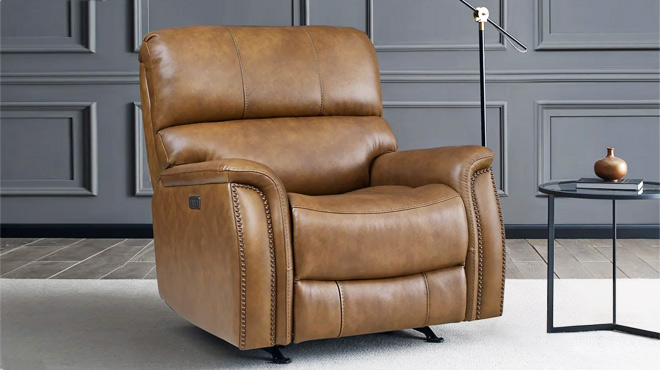 Presley Leather Rocker Recliner