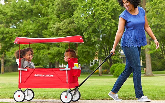 Radio Flyer 3 in 1 EZ Fold Wagon with Canopy